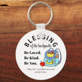 Zegen van de rugzakken Be Loved. Wees aardig. Sleutelhanger (Voorkant)