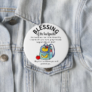 Zegen van de rugzakken cadeaukaartjes sleutelhange ronde button 4,0 cm