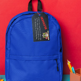 Zegen van de Rugzakken Kerkgebed Label Cadeaulabel