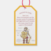 Zegen van de Rugzakken Pantser Gods Cadeaulabel (Voorkant)