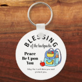 Zegen van de rugzakken Peace Be Upon You Sleutelhanger (Voorkant)