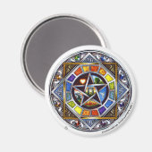 Zegen van Elementen Ronde Magneet (Voorkant / Achterkant)