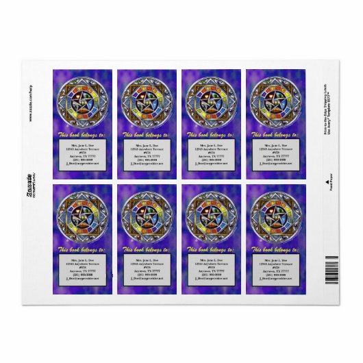 Zegen van Elements Identifier Label (Full Sheet)