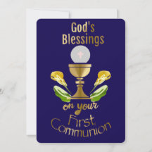 Zegen van God bij je Eerste Heilige Communie.