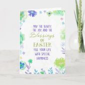 Zegen van Pasen Feestdagen Kaart (Voorkant)