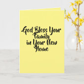 Zegen voor een nieuw huis. kaart (Gele Bloem)