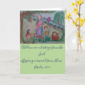 zegen voor kinderen kaart (Gele Bloem)