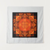 Zegenende Vuur Mandala Abstract Kunstontwerp Wandkleed (Voorkant (horizontaal))