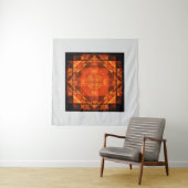 Zegenende Vuur Mandala Abstract Kunstontwerp Wandkleed (In situ)