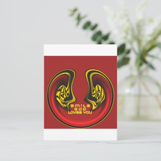 Zegening van Boven: Gods Liefde Spirituele Groet Briefkaart (Staand voorkant)