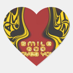 Zegening van Boven: Gods Liefde Spirituele Groet Hart Sticker