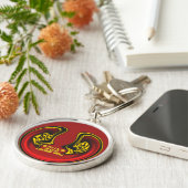 Zegening van Boven: Gods Liefde Spirituele Groet Sleutelhanger (Zijkant)