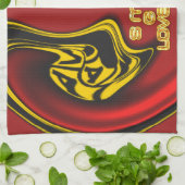 Zegening van Boven: Gods Liefde Spirituele Groet Theedoek (Gevouwen)