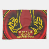 Zegening van Boven: Gods Liefde Spirituele Groet Theedoek (Horizontaal)