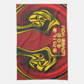 Zegening van Boven: Gods Liefde Spirituele Groet Theedoek (Verticaal)