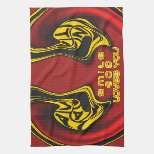 Zegening van Boven: Gods Liefde Spirituele Groet Theedoek (Verticaal)