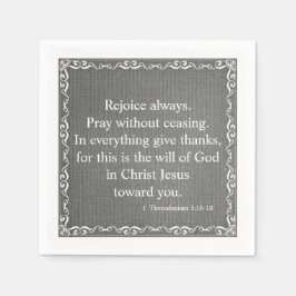 Zegening van de Bijbel - 1 Thessaloniërs 5:16-18 Servet