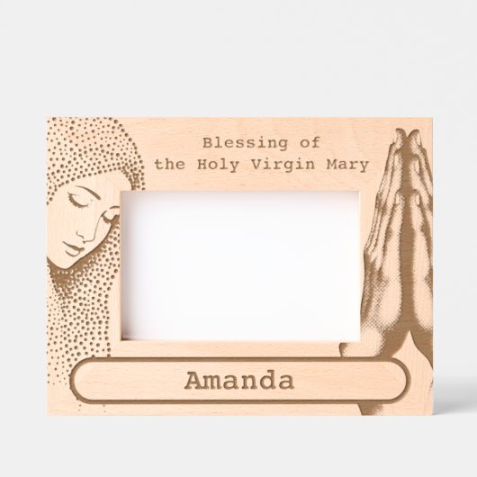 Zegening van de Heilige Maagd Maria Gegraveerde Lijstjes (Voorkant)