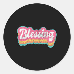 Zegening Voornaam Meisje jaren 70 jaren 80 Person Ronde Sticker