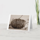 ZEGENINGEN BIJ THANKSGIVING EN ELKE DAG FEESTDAGEN KAART (Voorkant)