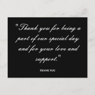 Zegeningen: een welgemeende dank briefkaart