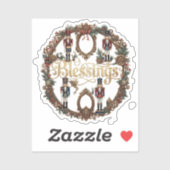 Zegeningen Elegante Notenkraker Sticker (Vel)