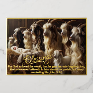 Zegeningen Folie Kerstmis Kaart