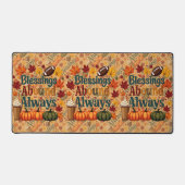 Zegeningen in overvloed altijd herfstontwerp bureaumat (Voorkant)
