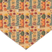 Zegeningen in overvloed altijd herfstontwerp korte tafelloper (Hoek)