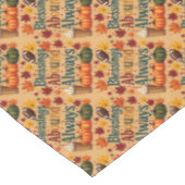 Zegeningen in overvloed altijd herfstontwerp tafelkleed (Gekanteld)