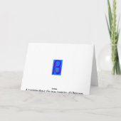 Zegeningen, liefde en vrede rood feestdagen kaart (Achterkant)