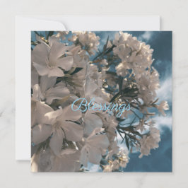 Zegeningen Natuurlijke Bloemstickers Kaart