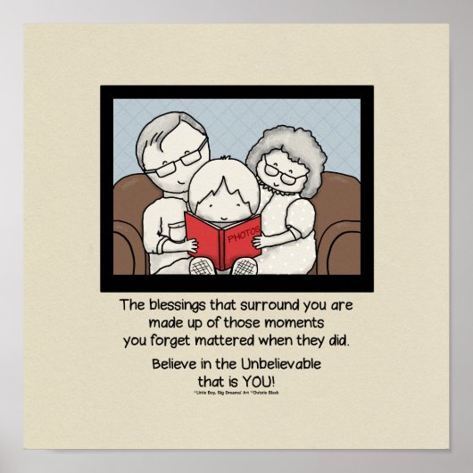 Zegeningen om je heen poster (Voorkant)