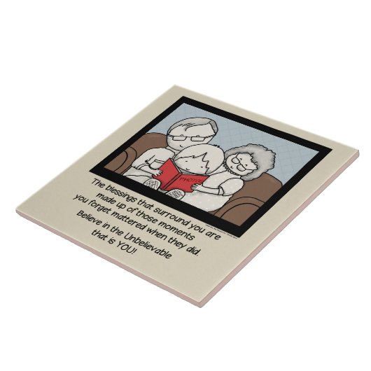 Zegeningen om je heen tegeltje (Zijkant)