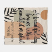 ZEGENINGEN ONTWERP OP fleece deken (Voorkant (Horizontaal))