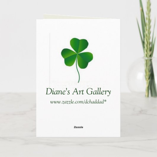 Zegeningen op St Patrick's Day - Kaart (Achterkant)