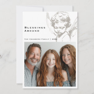 Zegeningen Overvloedig Religieus Kerstfeest Feestdagenkaart