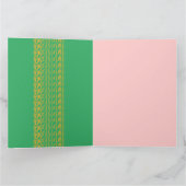 Zegeningen Prettige Feestdagen Vouw Wenskaart Kaart (Binnen)