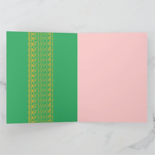 Zegeningen Prettige Feestdagen Vouw Wenskaart Kaart (Binnen)