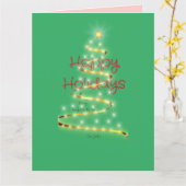 Zegeningen Prettige Feestdagen Vouw Wenskaart Kaart (Gele Bloem)