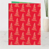 Zegeningen Prettige Feestdagen Vouw Wenskaart Kaart (Achterkant)