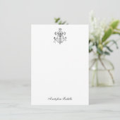 Zegeningen van de Heilige Maagd Maria Lijn Kunst K Bedankkaart (Staand voorkant)