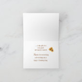 Zegeningen van de krantendrager bij de Thanksgivin Kaart (Binnen)