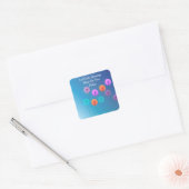 Zegeningen van God Vierkante Sticker (Envelop)