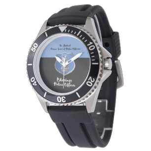 Zegeningen van St. Michael voor nieuwe politieagen Horloge
