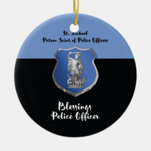 Zegeningen van St. Michael voor nieuwe politieagen Keramisch Ornament
