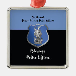 Zegeningen van St. Michael voor nieuwe politieagen Metalen Ornament