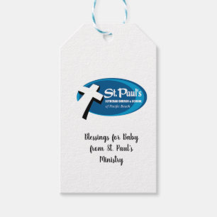 Zegeningen voor Baby van St. Paul's Ministry Cadeaulabel