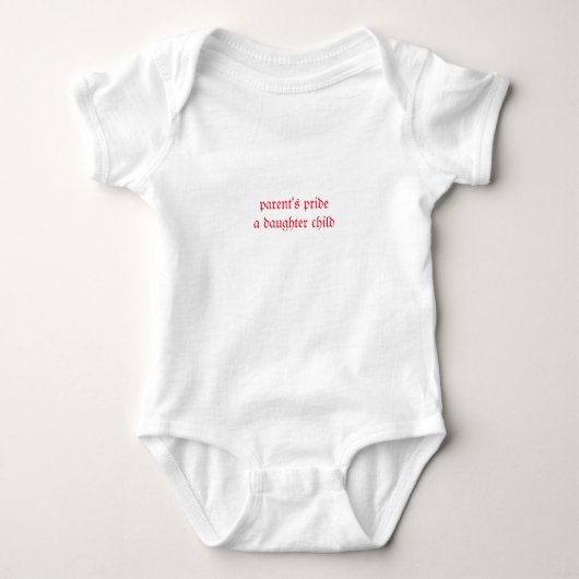 Zegeningen voor babymeisjes romper (Voorkant)