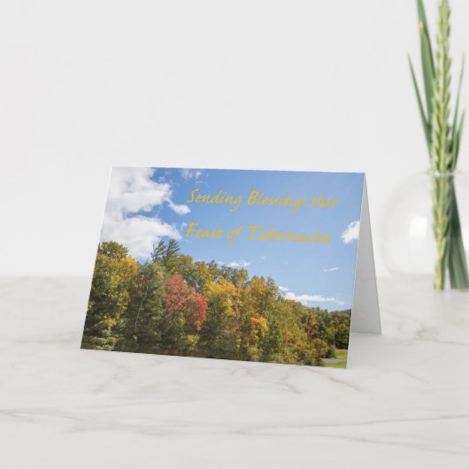 Zegeningen voor het feest van Tabernakels Kaart (Voorkant)